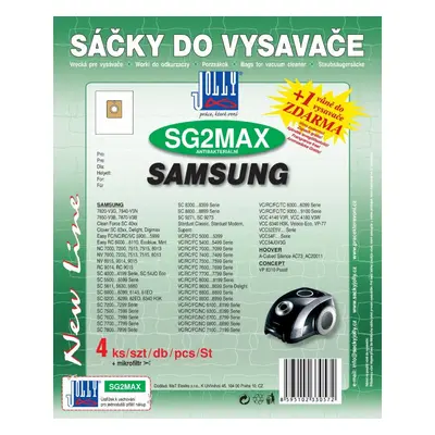 Sáčky do vysavače Sáčky do vysavače SG2 MAX - textilní - vůně Fresh