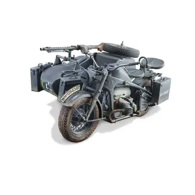 Plastikový model Model Kit military 7406 - Zundapp KS 750 with sidecar