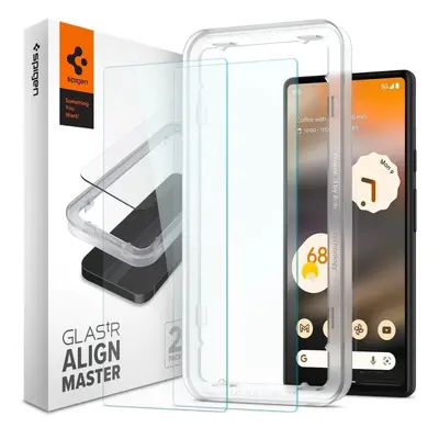 Ochranné sklo Spigen Glass AlignMaster 2 Pack Clear Google Pixel 6a