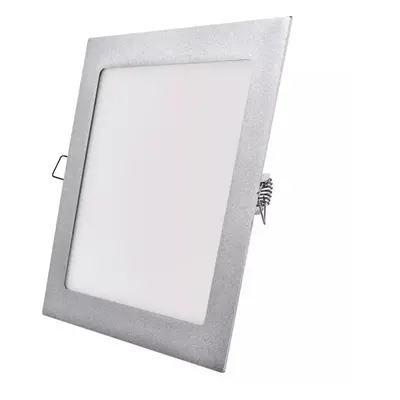 LED světlo EMOS LED podhledové svítidlo NEXXO stříbrné, 22,5 x 22,5 cm, 18 W, teplá/neutrální bí