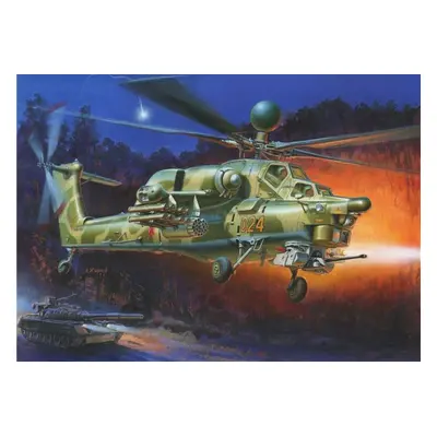 Plastikový model Model Kit vrtulník 7255 - MIL MI-28N Russian Helicopter