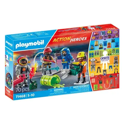 Set figurek a příslušenství Playmobil 71468 My Figures: Hasiči