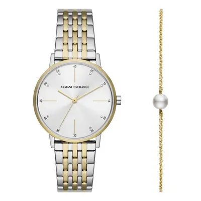 Dámské hodinky Armani Exchange dámská dárková sada hodinek Lola a náramku AX7156SET