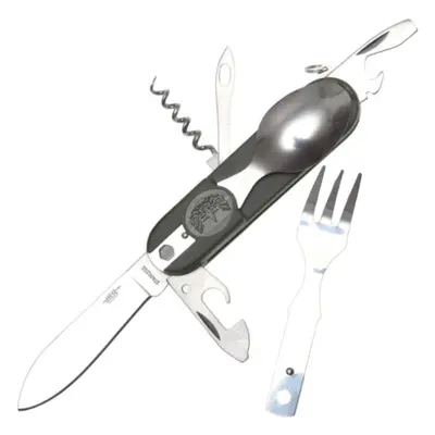 Multitool JKR Multifunkční nůž se skládacím příborem, zelený