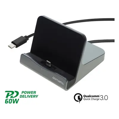 Nabíjecí stojánek 4smarts Charging Station VoltDock Tablet USB-C 60W gunmetal