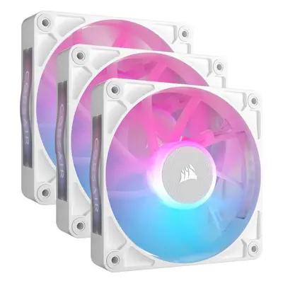 Ventilátor do PC CORSAIR iCUE LINK RX120 RGB Starter Kit - White Triple Pack