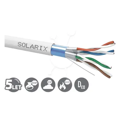 Instalační kabel Solarix CAT6A FFTP LSOH Dca 500m