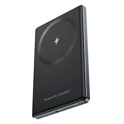 Powerbanka ChoeTech PD20W 5000mAh Ultra-thin magnetic power bank-SUPER SLIM only 8.9mm Black