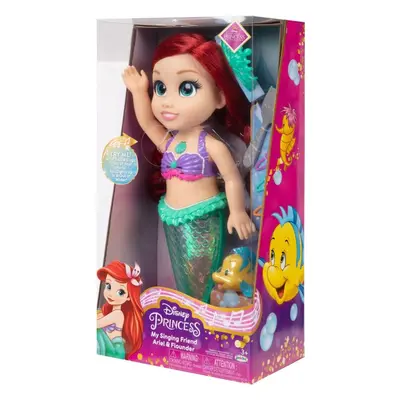 Panenka Jakks Pacific Disney Princess zpívající panenka Ariel a Flounder – šupinka, 35 cm