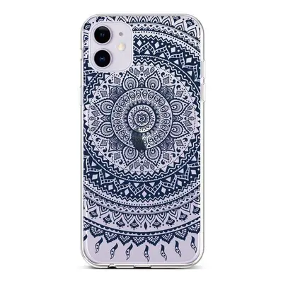 Kryt na mobil TopQ iPhone 11 silikon Navy Mandala 45050