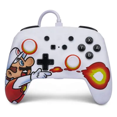 Gamepad PowerA Enhanced Wired Controller for Nintendo Switch - Fireball Mario