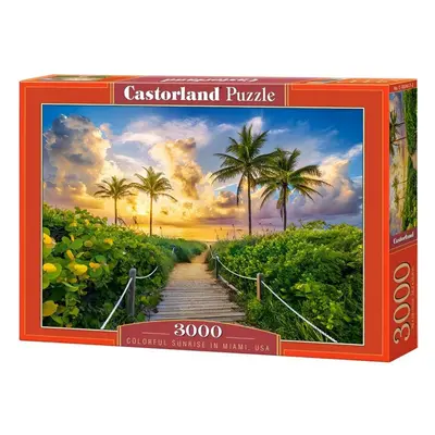 Puzzle CASTORLAND Puzzle Sunrise in Miami 3000 dílků