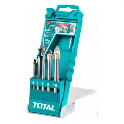 Sada vrtáků TOTAL-TOOLS Vrtáky do skla, sada 5ks, industrial