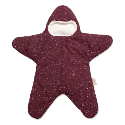 Fusak do kočárku Baby Bites fusak Star Winter Bordeaux