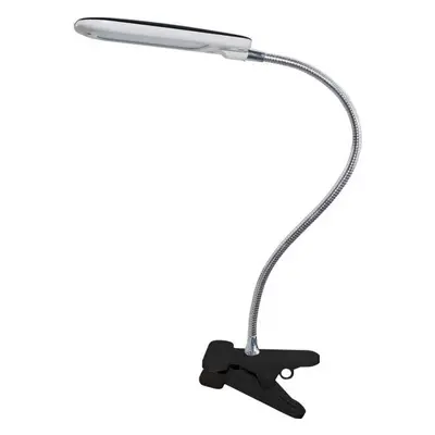 Stolní lampa LED stolní lampička s vypínačem a klipem BAZ 5W/230V/4000K/340Lm/120°/IP20, černá