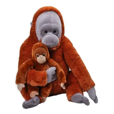 Plyšák Wild Republic Plyšová samice s mládětem – orangutan, 76 cm