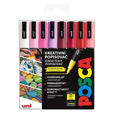 POSCA akrylový popisovač PC-3M 8 ks - Love