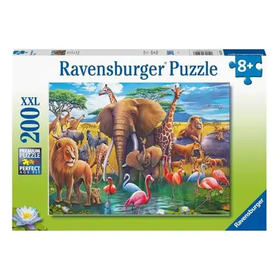 Puzzle Ravensburger puzzle 132928 Zvířata u napajedla 200 dílků