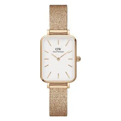 Dámské hodinky DANIEL WELLINGTON Quadro Pressed Mesh Rose gold/White