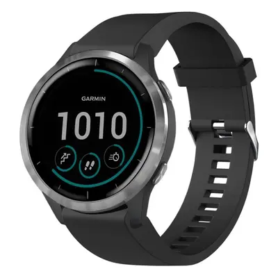 Řemínek FIXED Silicone Strap pro Garmin QuickFit 20mm černý