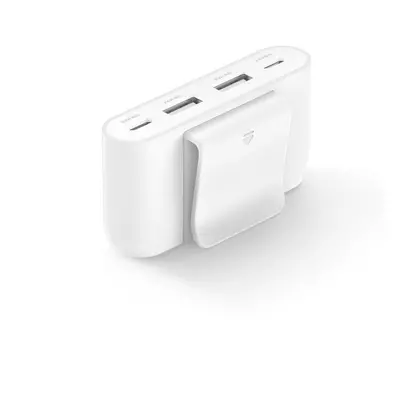 USB Hub Belkin USB power Extender, 2xC 2xA až 30W, bílý