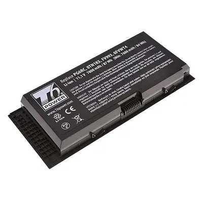 Baterie do notebooku T6 Power pro notebook Dell 4HJXX, Li-Ion, 11,1 V, 7800 mAh (87 Wh), černá