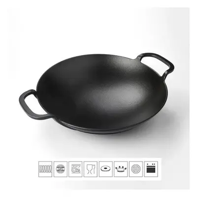 Pánev LAVA METAL Litinová pánev "wok" 38 cm