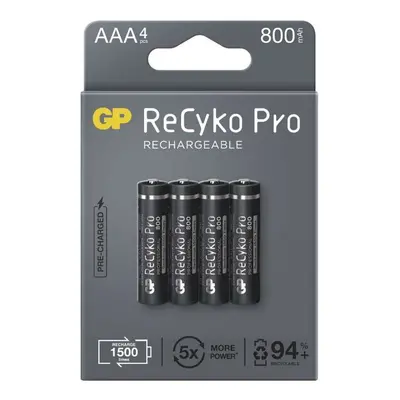 Nabíjecí baterie GP ReCyko Pro Professional AAA (HR03), 4 ks