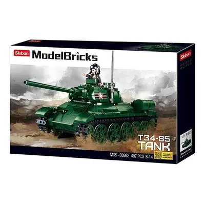 Stavebnice Sluban Model Bricks M38-B0982 Tank T34-85