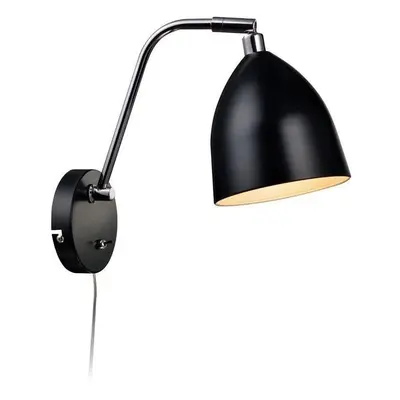 Nástěnná lampa Markslöjd 105027 - Nástěnné svítidlo HAMINA 1xE27/40W/230V Černá