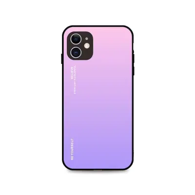 Kryt na mobil TopQ Kryt LUXURY iPhone 11 pevný duhový růžový 91301