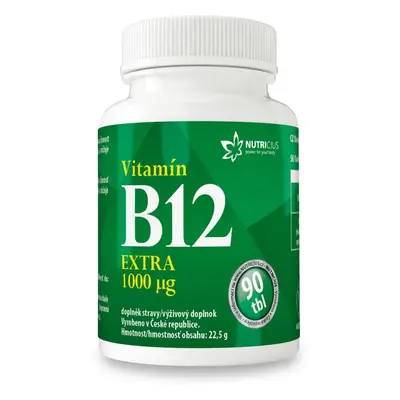 Vitamín B Nutricius Vitamín B12 extra 1000µg tbl. 90