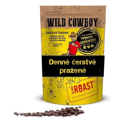 Káva Blank Roast Zrnková káva Wild Cowboy Crema 500 g - s hickory dřevem Arabica 100%