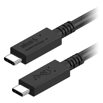 Datový kabel AlzaPower Core USB-C to USB-C USB4 100W 1m černý