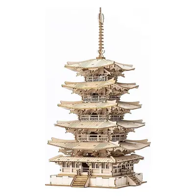 3D puzzle ROBOTIME Rolife 3D dřevěné puzzle Pětipatrová pagoda 275 dílků