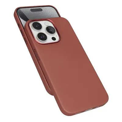 Kryt na mobil Epico Mag+ kožený kryt iPhone 15 Pro - hnědý