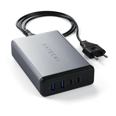 Nabíječka do sítě Satechi 108W Type-C MultiPort Travel Charger Space Grey