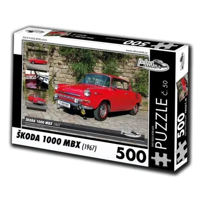 Puzzle Retro-auta Puzzle č. 50 Škoda 1000 MBX (1967) 500 dílků