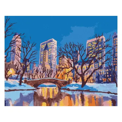 Malování podle čísel New York Central Park_II, 40x50 cm, vypnuté plátno na rám