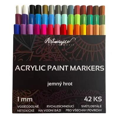 Popisovače Artmagico Akrylový popisovač s jemným hrotem (1 mm) 42 ks