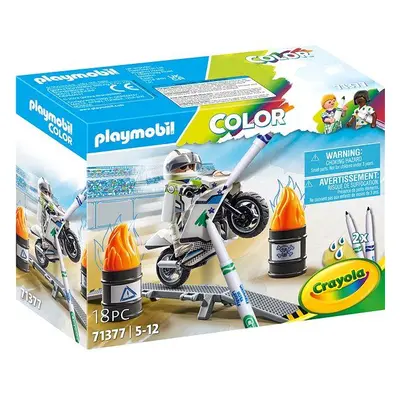 Stavebnice Playmobil 71377 Playmobil Color: Silniční motorka