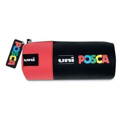 Penál "Posca", červená, kulatý, UNI 2UPCTOLLTARTOP