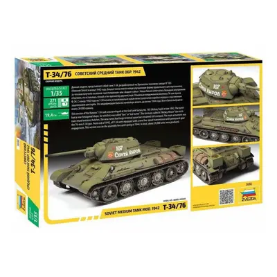 Plastikový model Model Kit tank 3686 - T-34/76 mod.1942