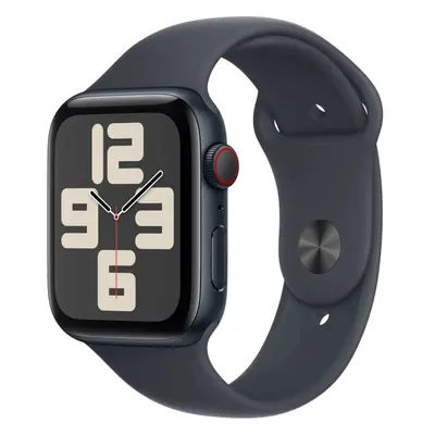 Chytré hodinky Apple Watch SE Cellular 44mm Temně inkoustový hliník s temně inkoustovým sportovn