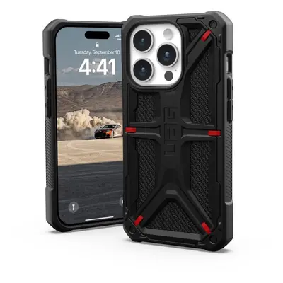 Kryt na mobil UAG Monarch Kevlar Black iPhone 15 Pro