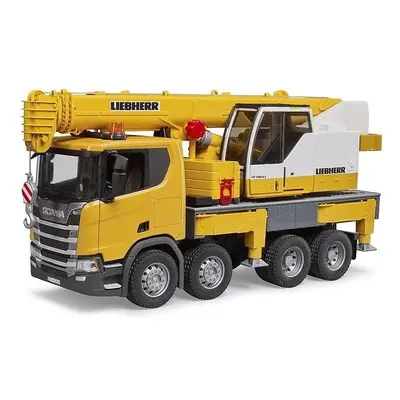 Auto Bruder 3571 Autojeřáb Scania Super 560R Liebherr se světelným a zvukovým modulem