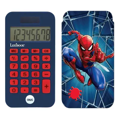 Kalkulačka Lexibook Kapesní kalkulačka Spider-Man s ochranným krytem