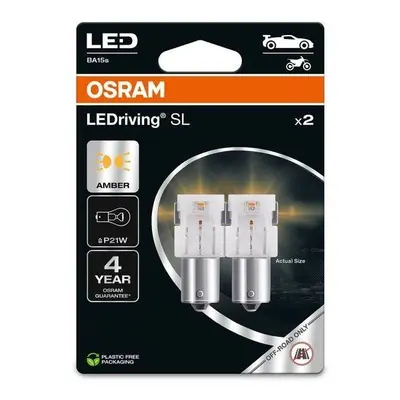 LED autožárovka OSRAM LEDriving SL P21W Žlutá 12V dva kusy v balení