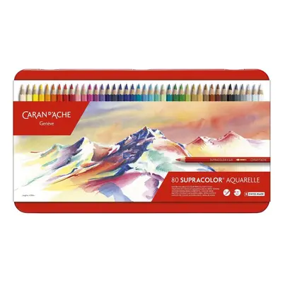 Pastelky CARAN D'ACHE Supracolor Aquarelle 80 barev