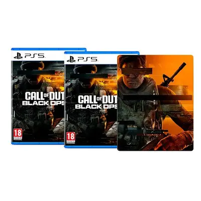 Hra na konzoli Call of Duty: Black Ops 6 - Double Steel Pack - 2x PS5 + Steelbook